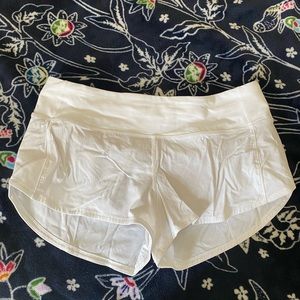 White Lululemon Shorts